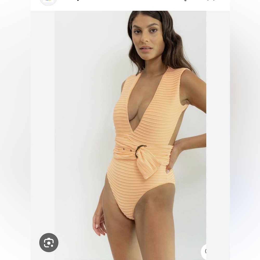 NWT Revel Rey dean deep v one piece swimsuit